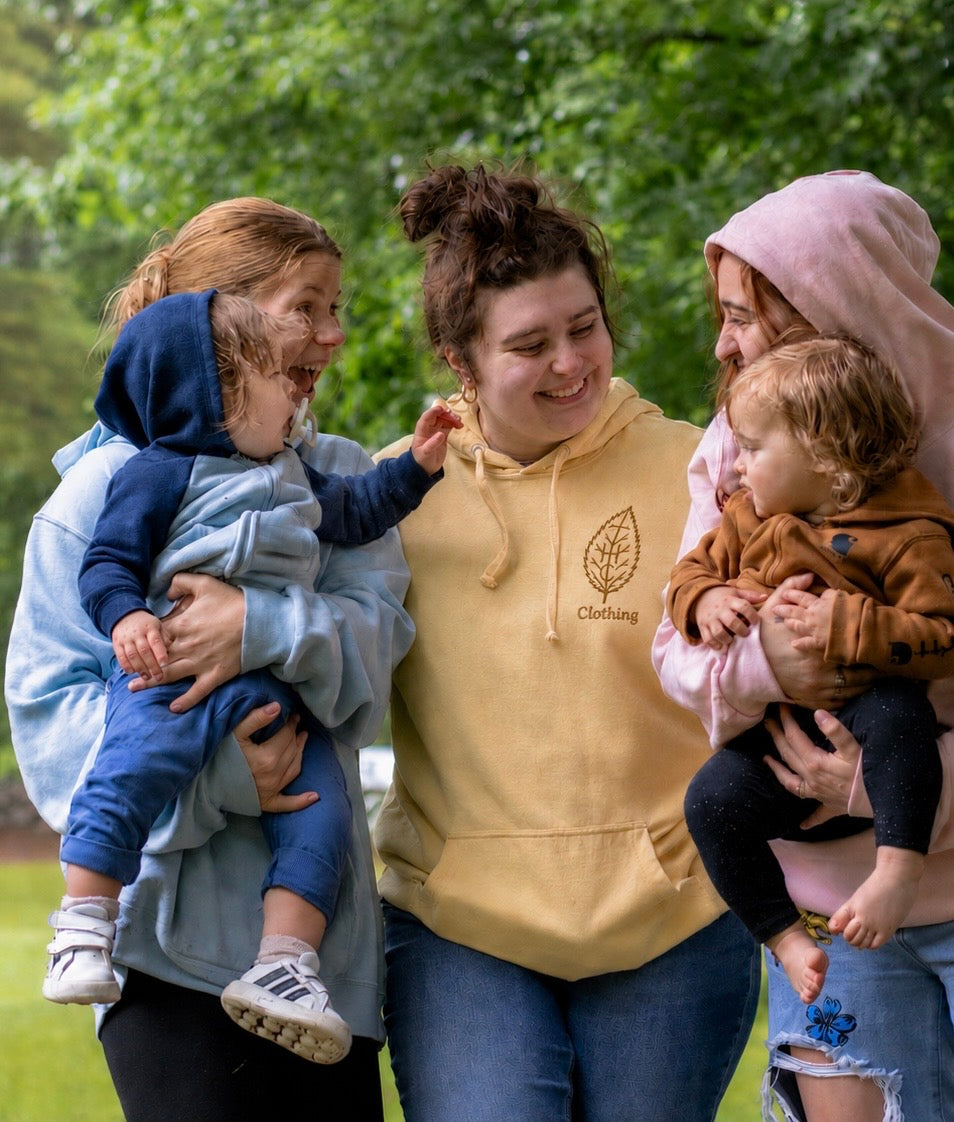 We Leaf It In The Past hoodie — butter yellow