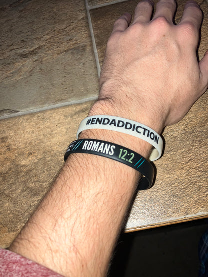 Romans 12:2 | #EndAddiction - WRISTBAND