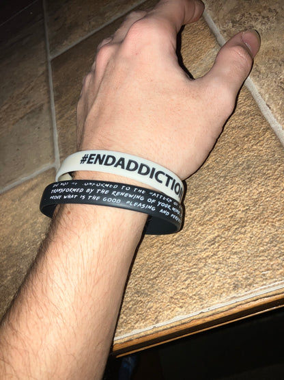 Romans 12:2 | #EndAddiction - WRISTBAND