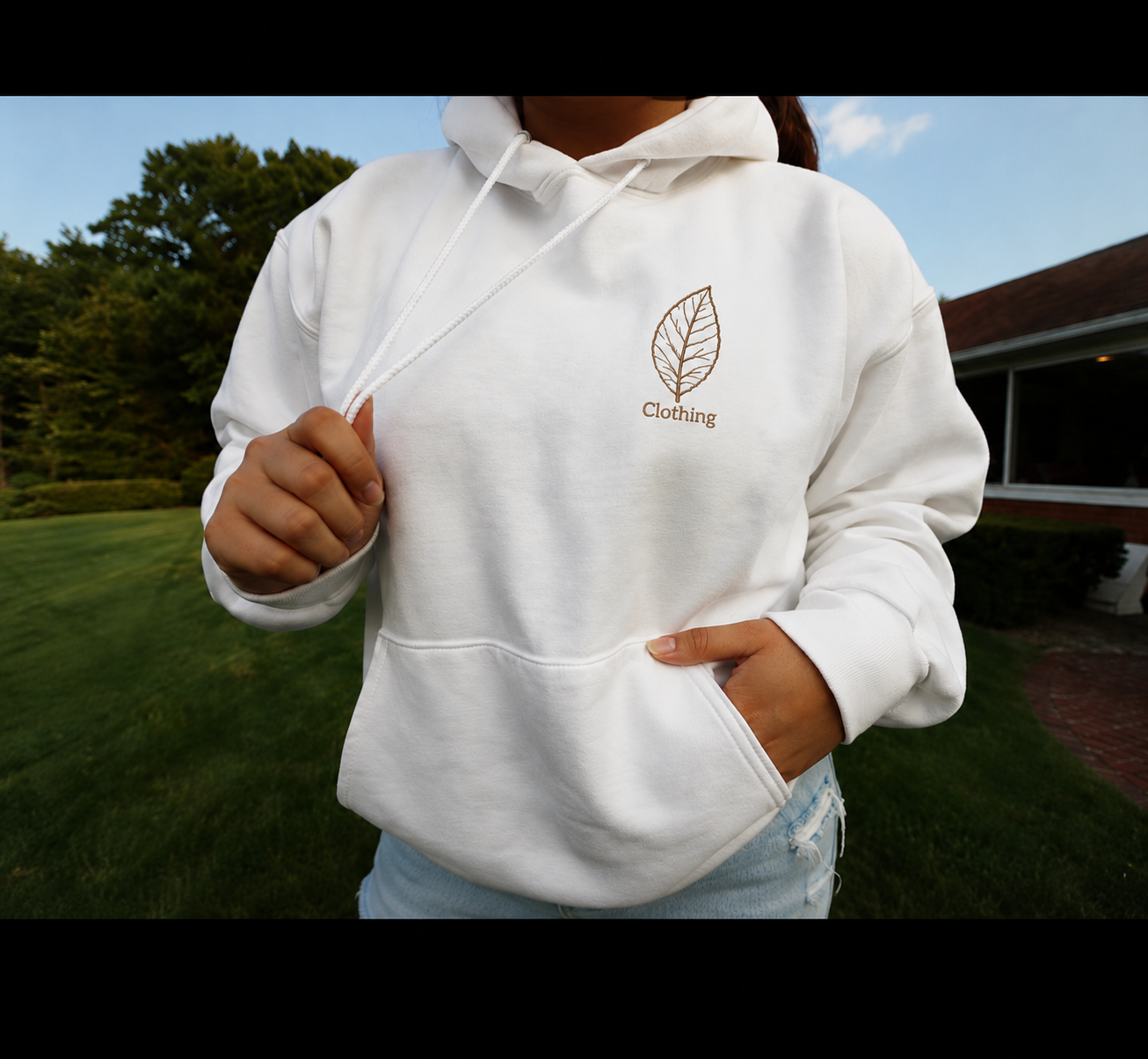 We Leaf It In The Past hoodie — white